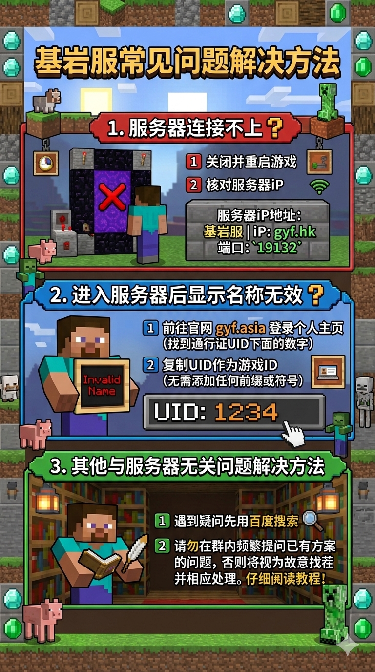 服务器信息指引 服务器信息指引